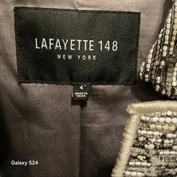 Lafayette 148 New York Jacket Blazer Women Sz4 - Picture 3 of 9